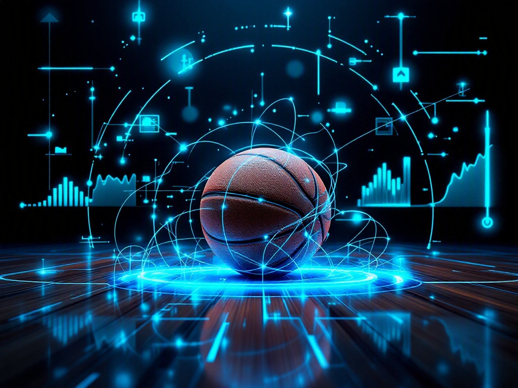 Basketball analytics and decision-making concept