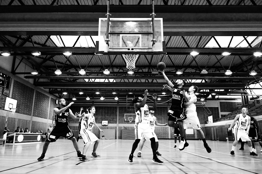 Player releasing a jump shot